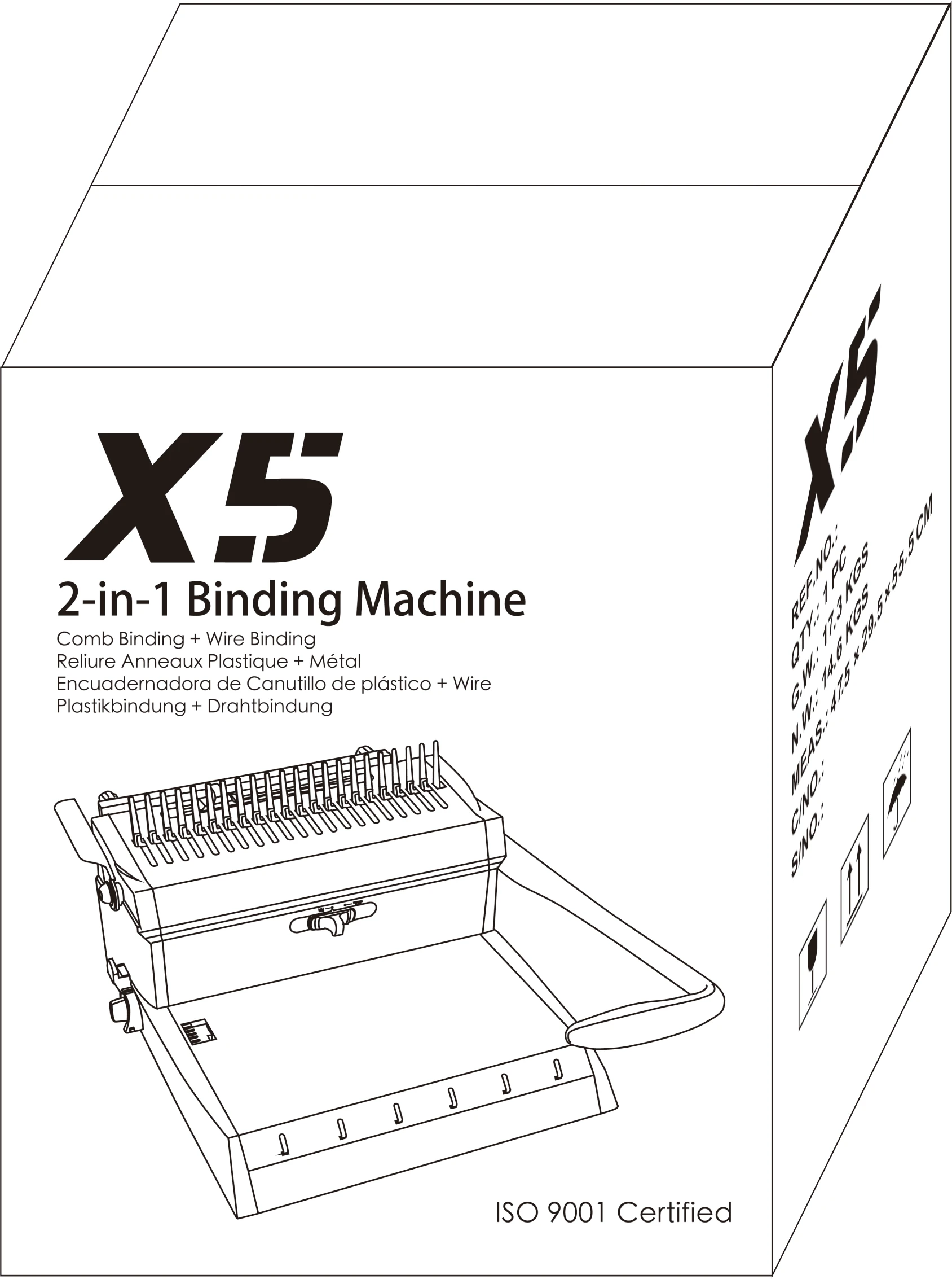 Tpps X5 Ibind Office Book Comb & Wire 31 Binding Machine Wire Spring