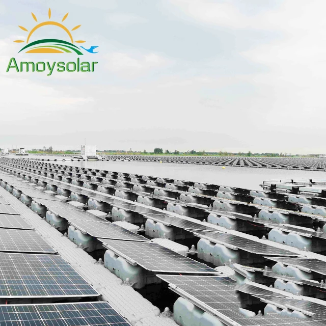 Solar Floating PV System Water Reservoir Buoy Fountain Mounting Structure