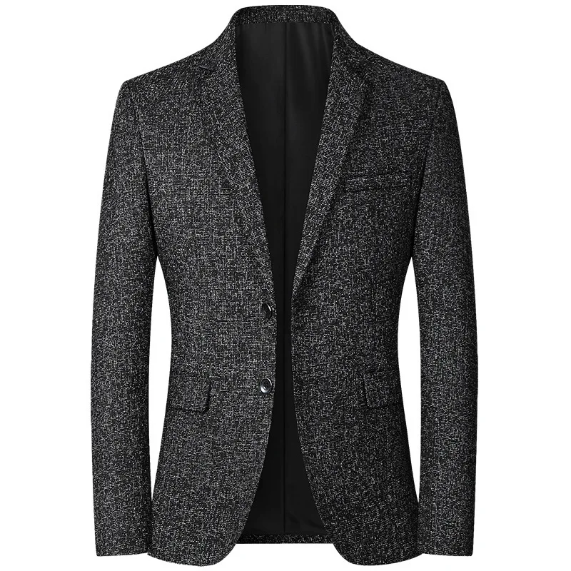 Men's Suit Jacket Casual Spring Blazer For Middle-aged Men_voghion.com
