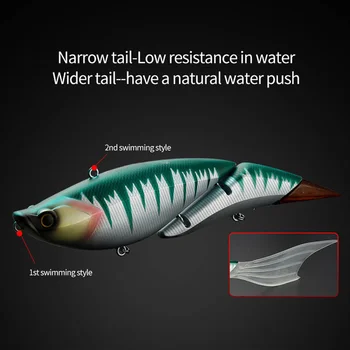Cheery WEIHE 19cm 55g 2 Section Floating Minnow Knotted Bait Artificial Bait Fishing Hard Lure – Minnow – view 3