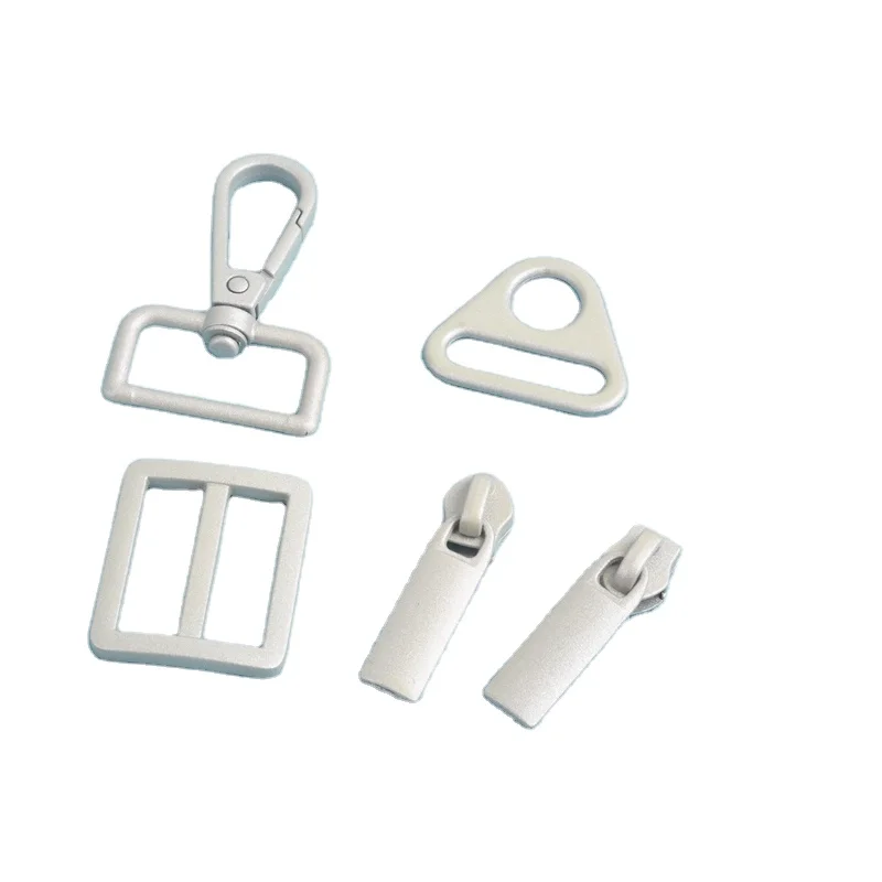 Glow in the Dark Metal Handbag Hardware Accessories Snap Hook Slider Triangle Ring D Ring Zipper Pull