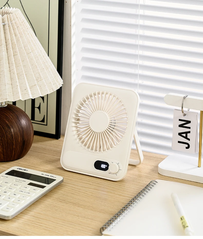 Plastic Table Fan, Portable, USB, 1200mAh, Brushless - detail 34