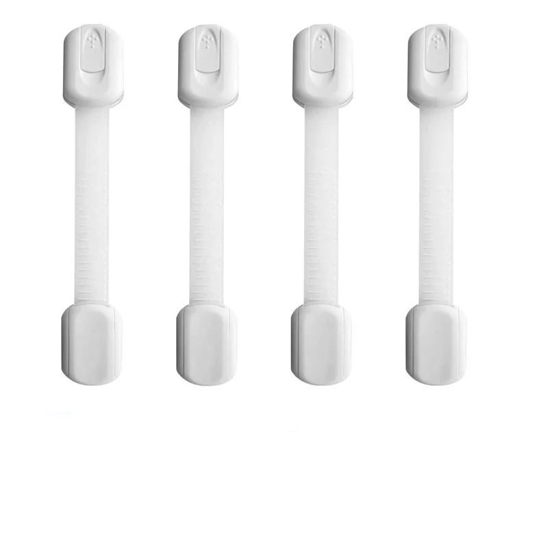 Factory Wholesale Child Safety Strap Locks 3m Adhesive Pads Abs Lock Baby Safety Drawer