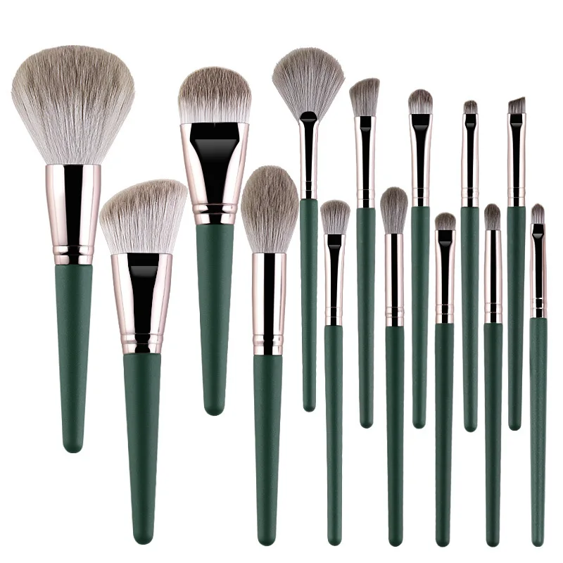 Professional Customized Vegan Natural Hair Cleaner Tools Wholesale 12 Pcs Makeup Brush