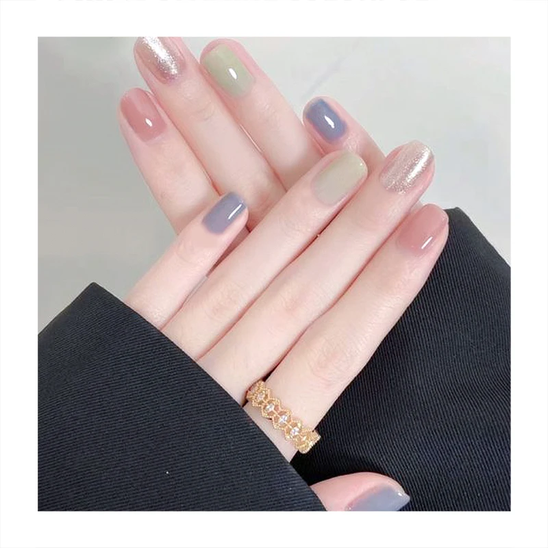 strapless open back dress Peachy Petal Press On Nails – Soft Pink Nail Set – Dress For Nails main image 1