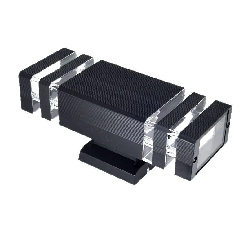 Moderna Simplex Foris Lampas Paries ABS Hydrofuga LED Rectangulata Luminisca Supra ad HORTUM ET PRIORIUS DOOR Solar Potest