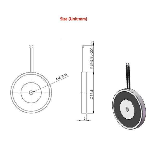 Wholesales Remote Control Mini Round Electro Holding Lifting Magnet 12v 24v Dc 15Kgs Mini Electromagnet