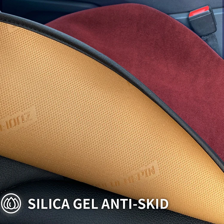 Оптовая продажа чехол на автомобильное сиденье удобная однотонная подушка для четырех сезонов короткая плюшевая автомобильного