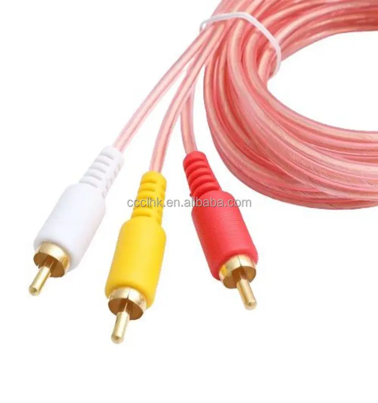 thumbnail image 2 of 3 RCA To 3 RCA Composite Audio Video AV Cable – 3-Male To 3-Male – 6ft (approx) 2 of 4