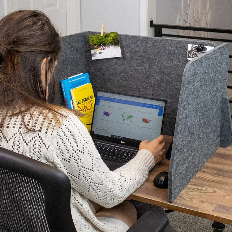 Blissbuilt Akustik Trennwand - Schallabsorbierende Schreibtischteiler Für Büro & Homeoffice