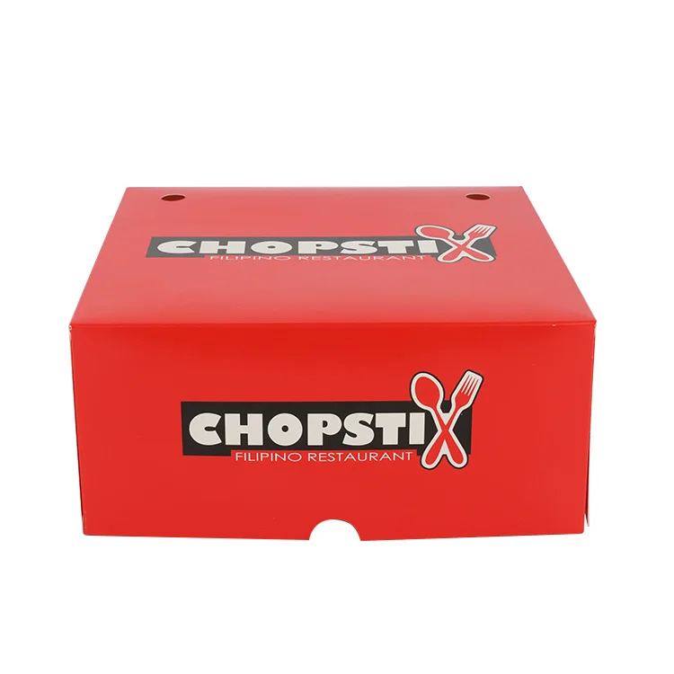 High Quality Multi Size Fried Chicken Box Custom Food Grade Take Out Fast Food Paper Packaging Container Paper Box