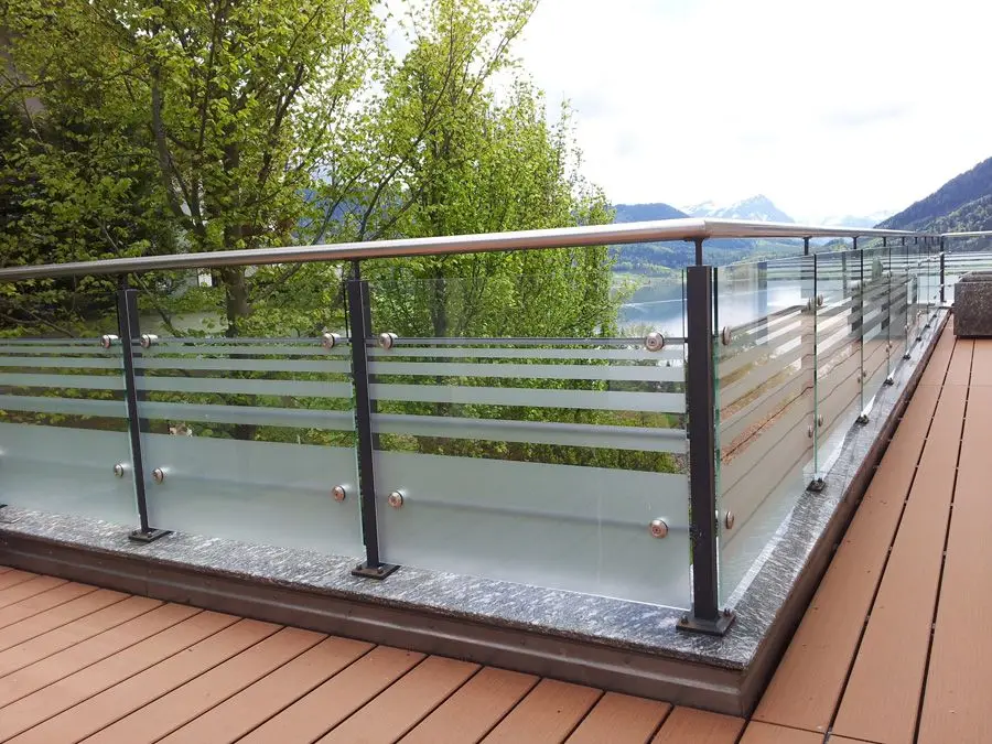 Outdoor Clear Glass Railings with Inox Baluster for Terrace/Balcony manufacture