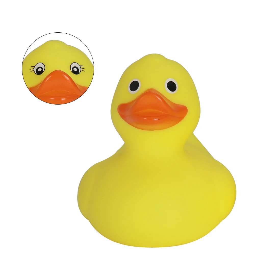 Custom Logo Yellow Rubber Duck Party Birthday Kid Gift Floating Upright Weighted Rubber Duck Toys 2