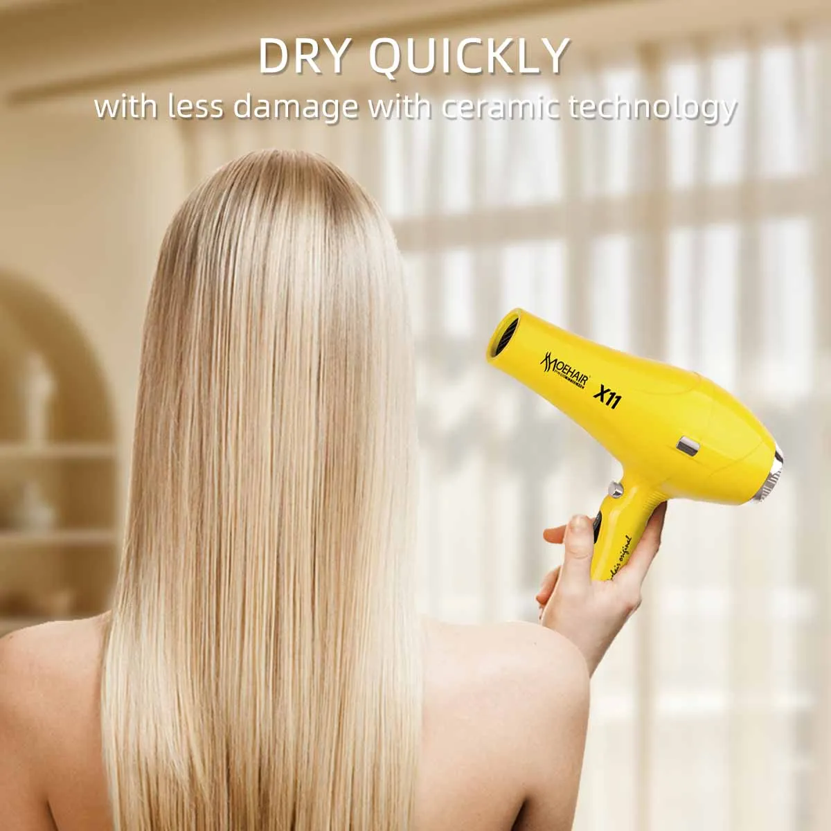 Moehair Hair Dryer High-Speed, Ionic Professional Salon Equipment