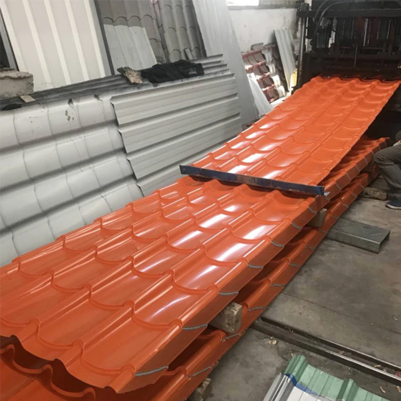 High temperature resistance  high strength  light weight prepainted corrugated steel ppgi roofing sheet