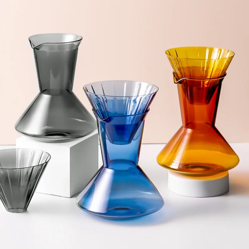 Funny Small United Borosilicate Thermal Glass Pour Over Dripper Coffee Pot