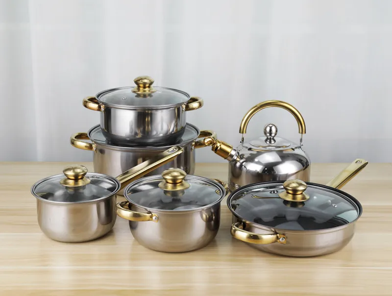 Achetez en gros Ensemble De Ustensiles De Cuisine, Kit De Cuisine En  Aluminium Moulé Sous Pression Wok Antiadhésif Pot De Soupe En Pierre  Médicale Coffret Cadeau Chine et Ensemble De Batterie De