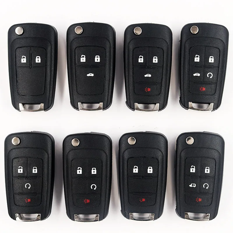 Car Key Accessories Car Key Cover Replacement Key case with Blade Fit for Buick Opel Chevrolet 3 Buttons