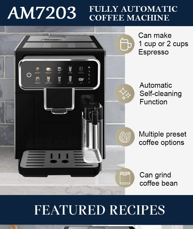 Commercial Bestselling Fullyautomatic Espresso Intelligent Cappuccino