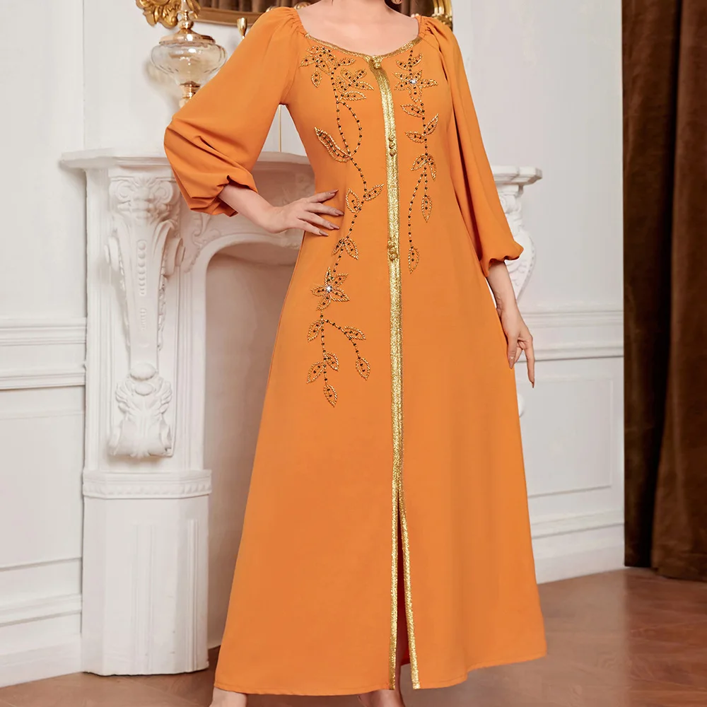 BA3126High Classic Eid Form Viteage Fancy Crystal Dresses Women Latest Turkey New Heavy Work Embroidery Muslim Arabian Dress BA3126High Classic Eid Form Viteage Fancy Crystal Dresses Women Latest Turkey New Heavy Work Embroidery Muslim Arabian Dress