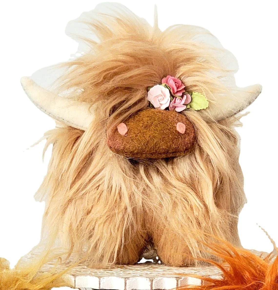 Top Sale Cross-border Scottish Highlands Cattle Long-haired Cattle Toy Doll  Decorations Party Props