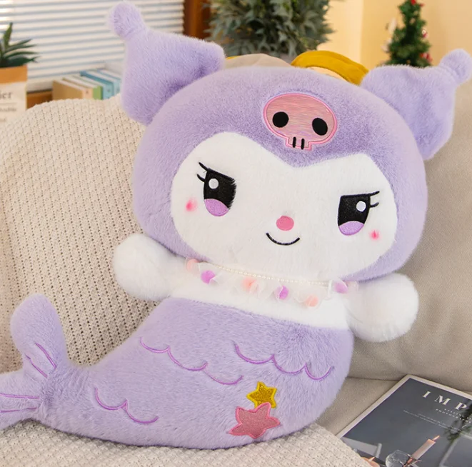 Botu Anime Sanrio Mermaid Plush 30 40 60cm Toy Kawaii Kuromi My Melody 