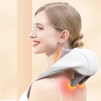Perfect Birthday Gifts Neck Massage Deep Tissue Kneading Heated Electric Neck Shoulder Massager