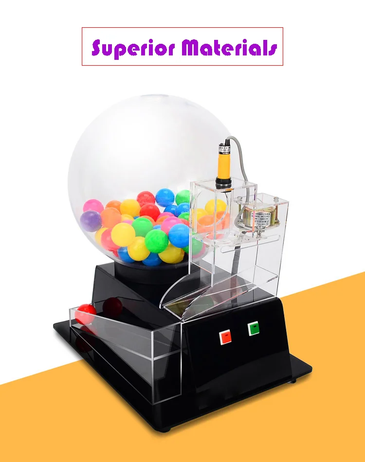 Garneck Machine De Loterie Électronique – Distributeur Automatique De Boules – 49 Boules Incluses – Fonctionne Avec 2 Piles AA