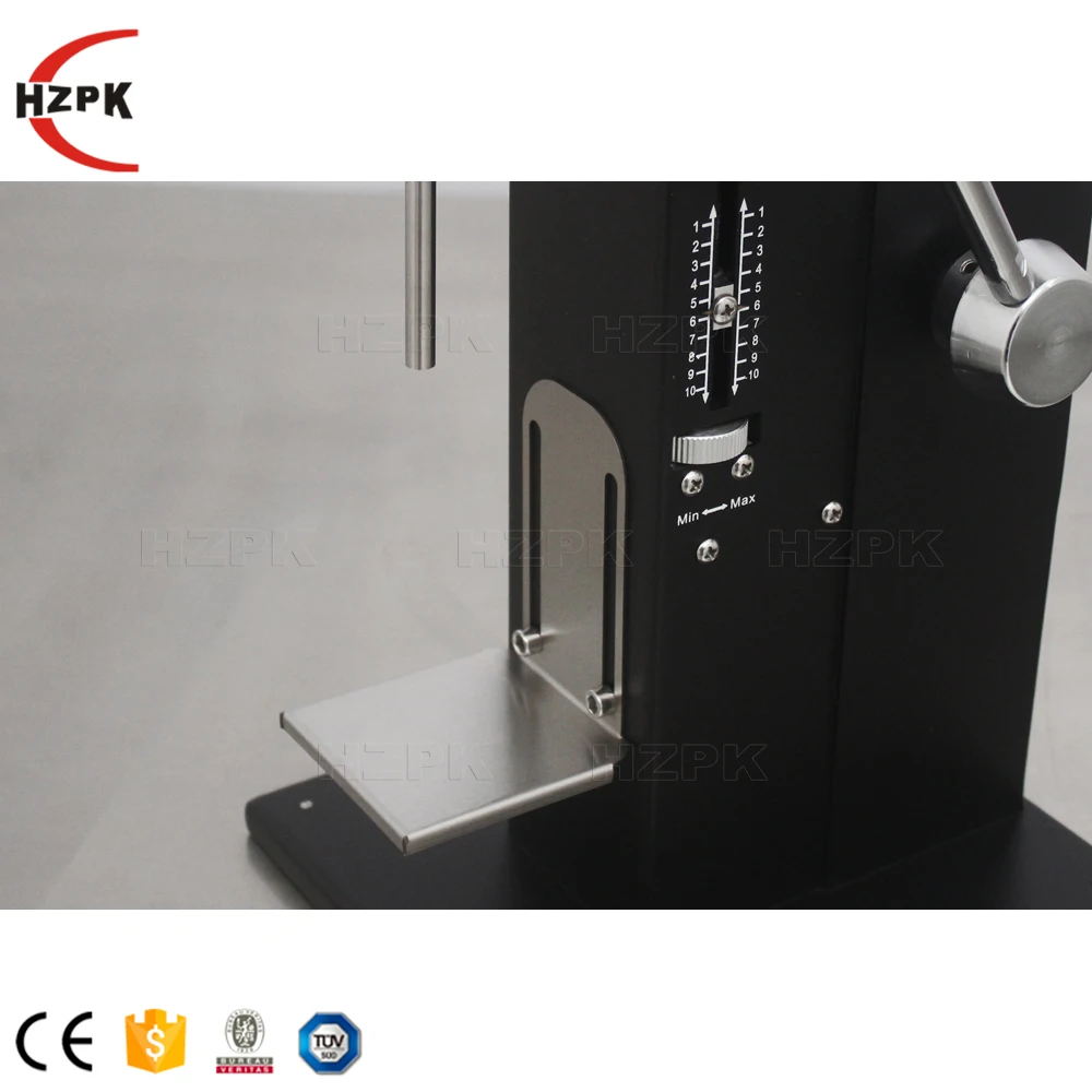 Hzpk A03 Manual Small Volume Piston Essential Oil Cosmetics Lotion Cream Bottle Paste Liquid Filling Machine 50ml