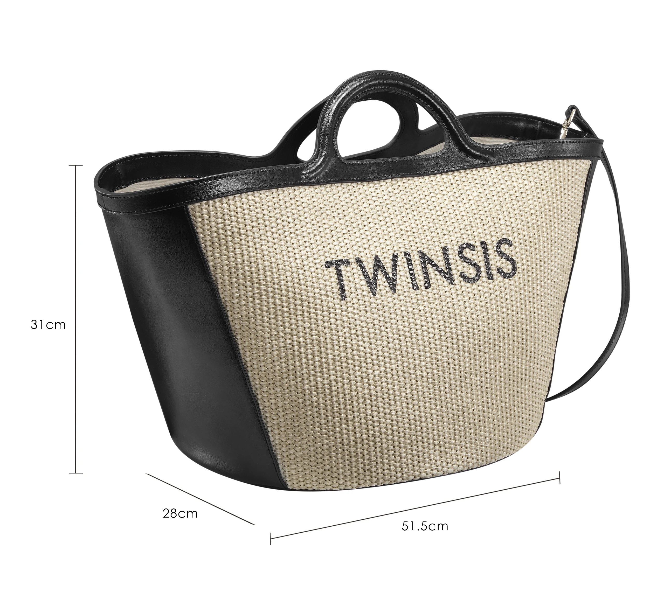 Custom High-Quality Fashionable Canvas  with Leather Trim Handbag for Women Portable  Essential