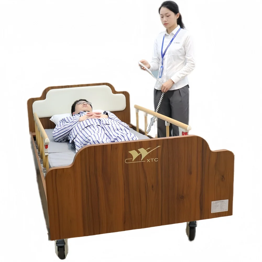 Weiyou factory customized logo adjustable nursing bed electric patient medical beds for home care