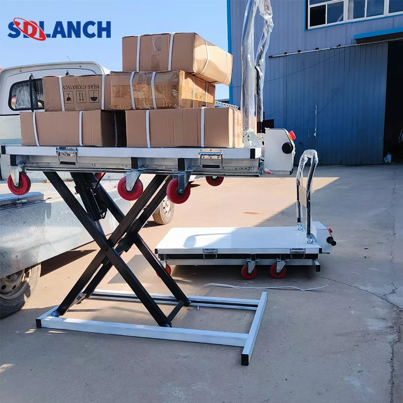 High Performance 3Ton Capacity Hydraulic Lift Trolley Powerful Four-Wheel Lifting for Heavy Loads OEM Customization Supported