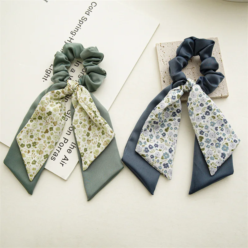Korean Hair Accessories - Summer Broken Flower Double Bow