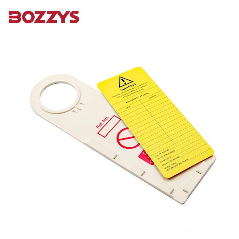 Re-erasable scaffolding tags insert holder With PVC double-sided label,for scaffolding inspection record