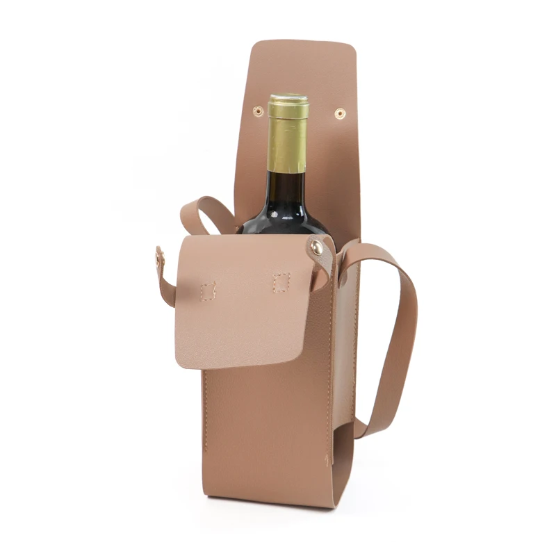 Wine Champagne Gift Bag Reusable Leather Wine Tote Carrier PU Resuable Leather Wine Tote Bag Champagne Beer Gift Bags Carrier 659f9459189df06a278acc10