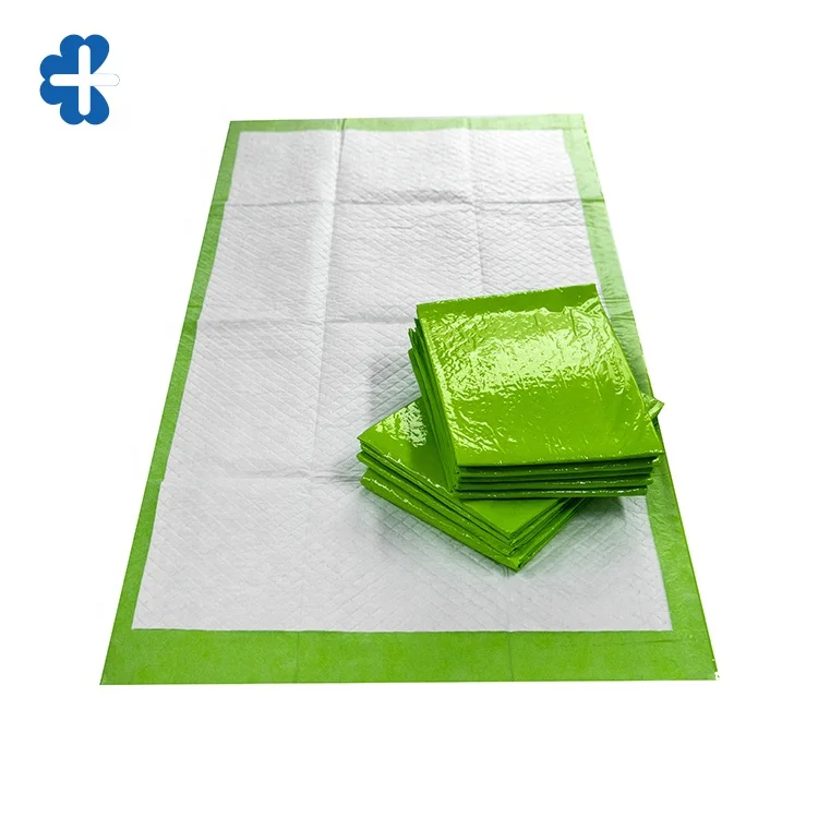 Фабрика может изготовить Размер полиэтиленовой нескользящей пленки + нетканый композитный супер впитывающий одноразовый подстильник для