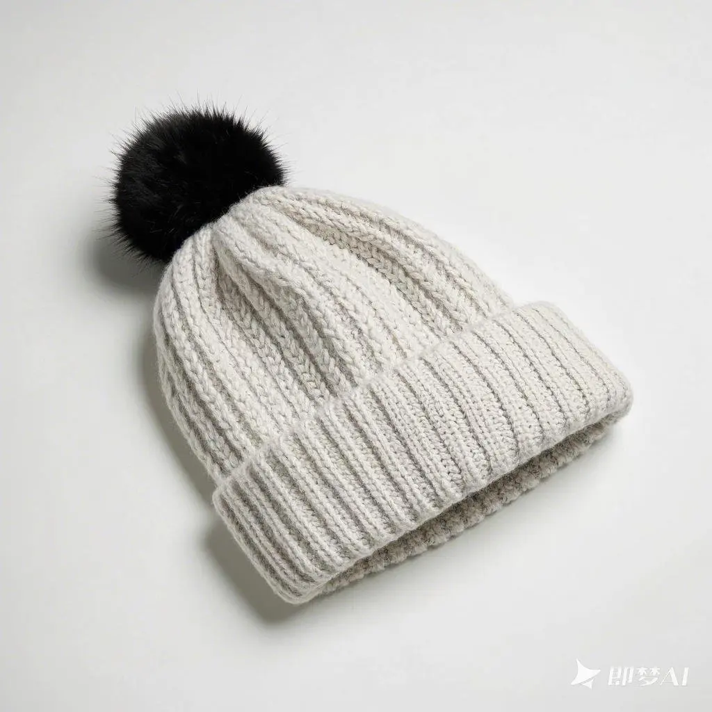 High Quality Customizable Plain Beanie Hat Adults Bulk Winter Skiing Cap Pompom Argyle Pattern Designer Logo Cotton Customizable