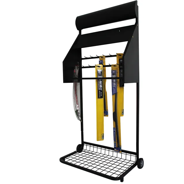Custom Car Windshield Wiper Blade Car Spare Parts Tool Accessories Hanging Product Metal Hook Display Rack Stand