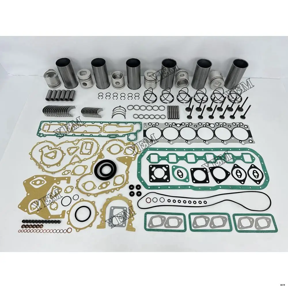 6BB1 Overhaul Kit With Cylinder Gaskets Piston Rings Liner Bearing Valves for Isuzu