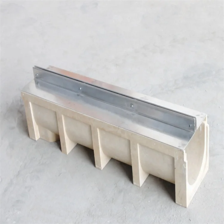 U Shape Polymer Concrete Drain Building Drainage Trench Channel With ...