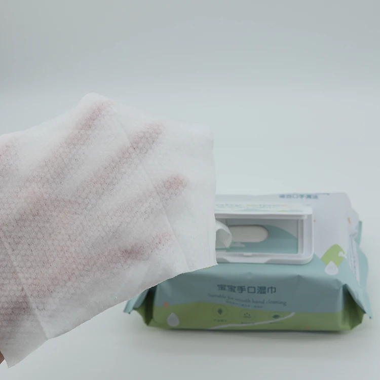 Flushable 70% Wood Pulp 30%viscose 50g Wet-laid Spunlace Non Woven Fabric for Wet Wipes