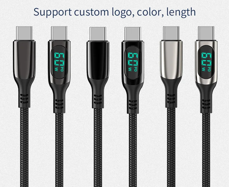 
 Высококачественный кабель из цинкового сплава с разъемами типа c и типа c 100 Вт, 5a, 20 в, 100 Вт, usb-кабель типа c  