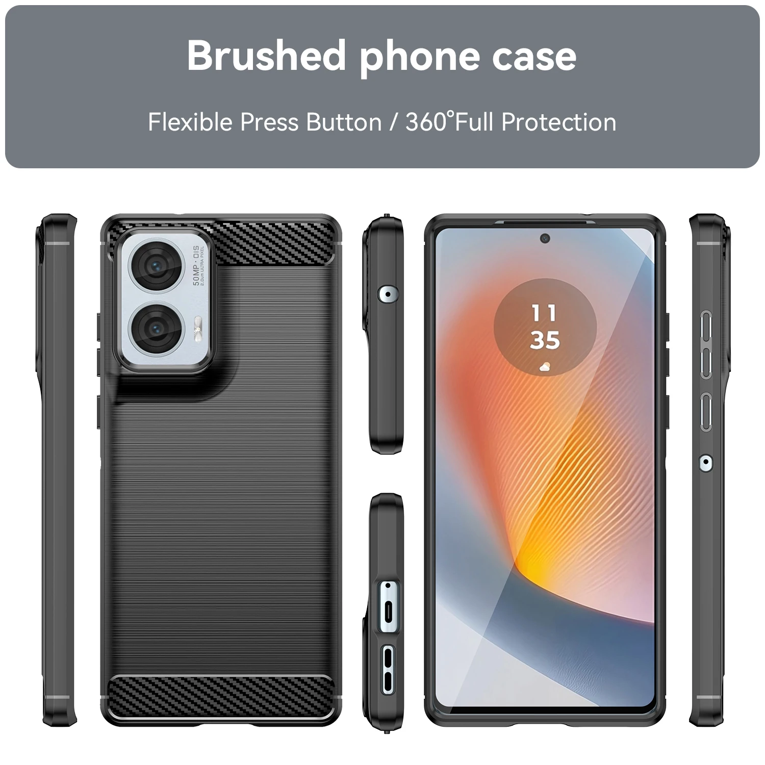 Phoona Cover per Motorola Moto Edge 60 Fusion 5G / Edge 60 5G Custodia con 2 Pezzi Pellicola Vetro Temperato,Ultra Sottile Trasparente Silicone Protettiva Case Sottile Morbida Antiurto Cover Phoona Cover per Motorola Moto Edge 60 Fusion 5G / Edge 60 5G Custodia con 2 Pezzi Pellicola Vetro Temperato,Ultra Sottile Trasparente Silicone Protettiva Case Sottile Morbida Antiurto Cover