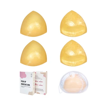 INVISFEEL Comfortable Breathable Double-sided Sticky Underwear Pad Breast Lift Pad Inserts Bra Double Sided Sticky Bra