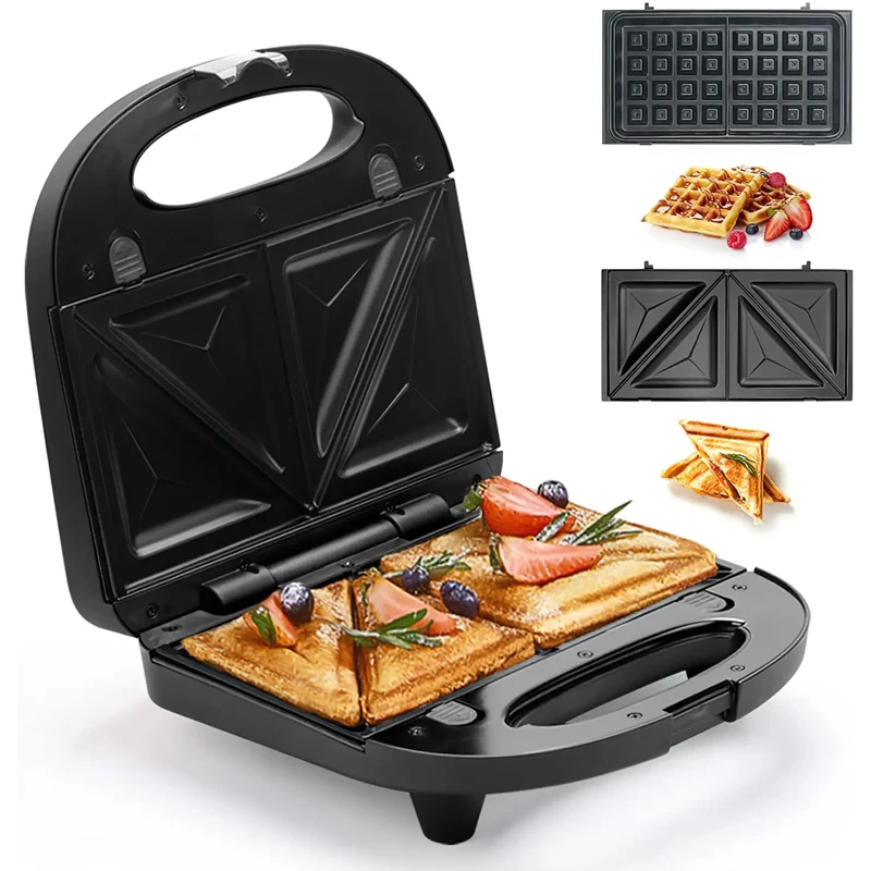 sandwich maker detachable plates waffle grill