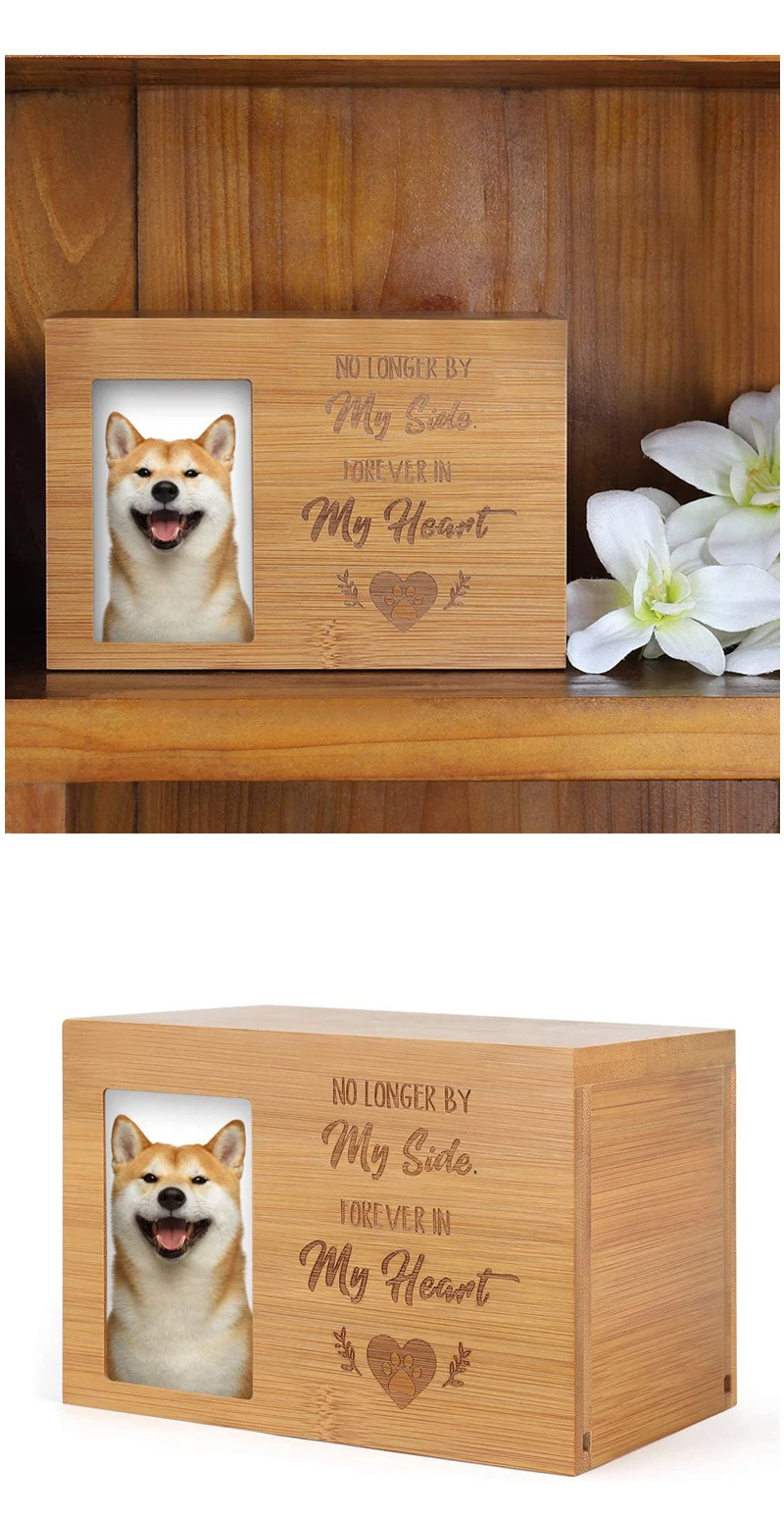 Keepsake Pet Urn Small Ashes Headstone Case Picture Frame Dog Cat ...