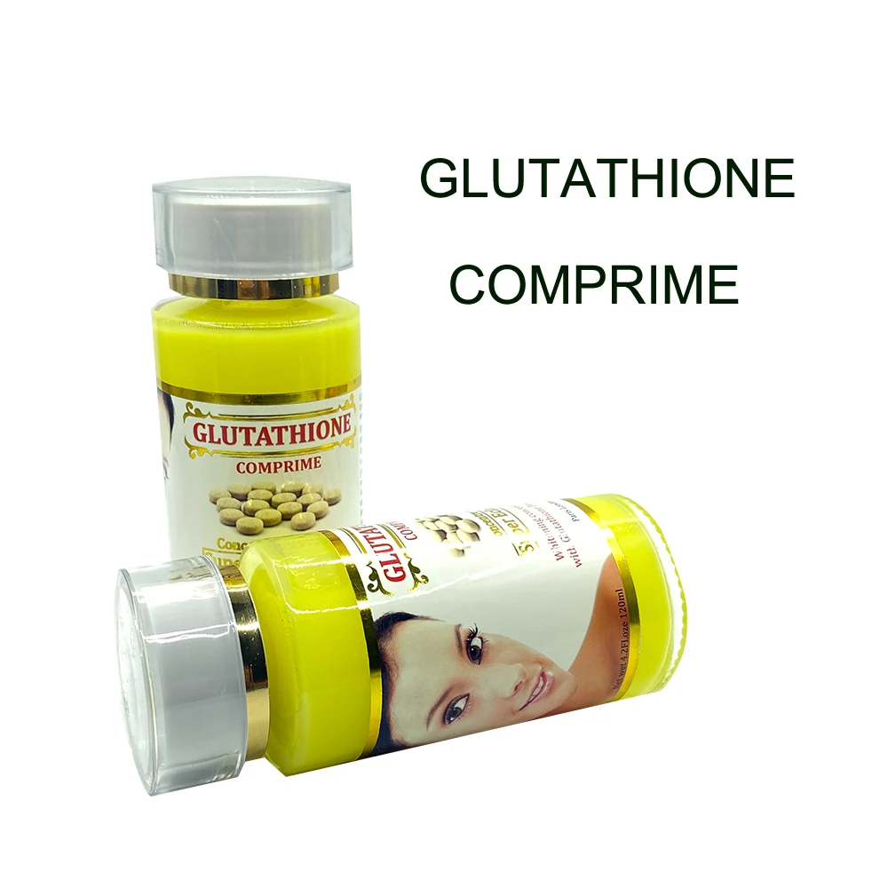 glutathion comprimé eclaircissant Glutathion Natural Face Serum Super Eclaircissant Concentre Whitening Anti  Taches with Glutathion Powder 120ml Private Label