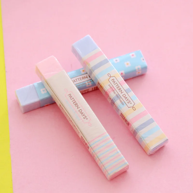 Цветные полоски канцелярских ластиков Ластики для детей ластик для карандашей большие ластики