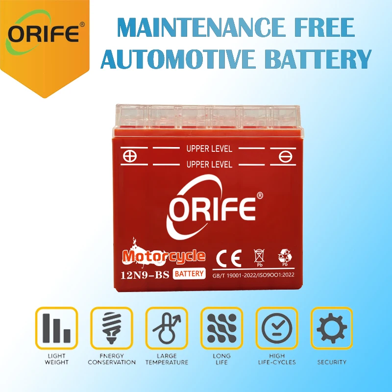 Orife 12N9-BS moto с гермовыводом кислотно-12v 9ah mf АКБ для
