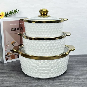 Rectangular Ceramic Casserole Pot Tableware Candle Fire Heating Hotel ...